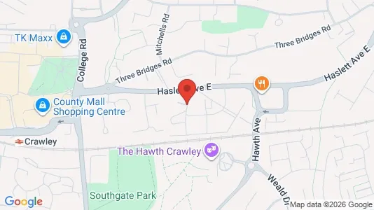 Apartments for rent i Crawley - West Sussex - kort over placeringen