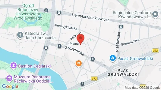 Apartments for rent i Wrocław - kort over placeringen