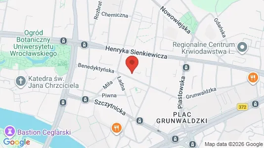 Apartments for rent i Wrocław - kort over placeringen