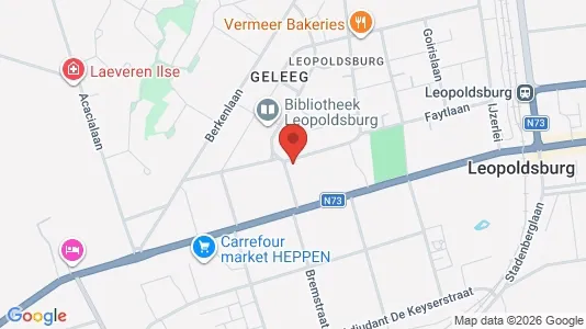 Apartments for rent i Leopoldsburg - kort over placeringen