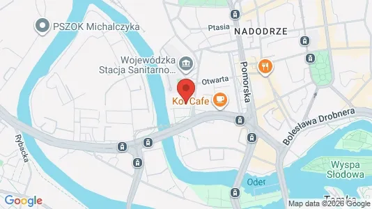 Apartments for rent i Wrocław - kort over placeringen