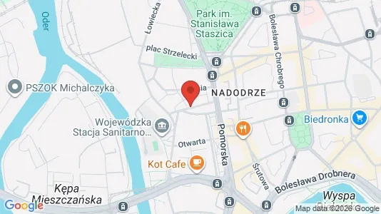 Apartments for rent i Wrocław - kort over placeringen