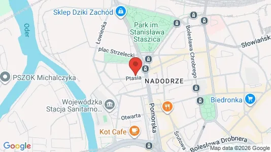 Apartments for rent i Wrocław - kort over placeringen