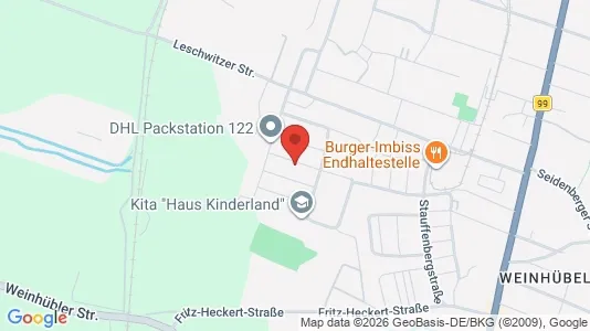Apartments for rent i Görlitz - kort over placeringen