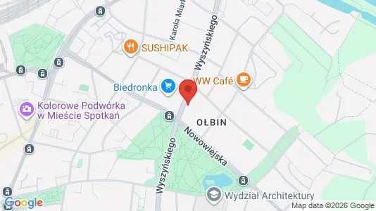 Apartments for rent i Wrocław - kort over placeringen