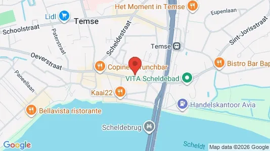 Apartments for rent i Temse - kort over placeringen