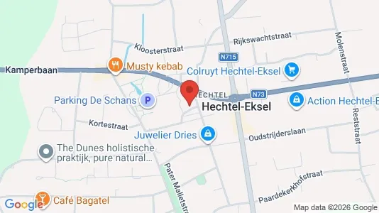 Apartments for rent i Hechtel-Eksel - kort over placeringen