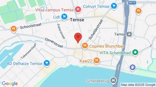 Apartments for rent i Temse - kort over placeringen