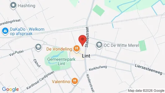 Apartments for rent i Lint - kort over placeringen