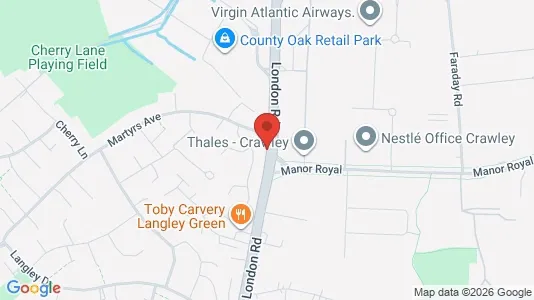 Apartments for rent i Crawley - West Sussex - kort over placeringen