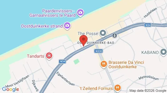 Apartments for rent i Koksijde - kort over placeringen
