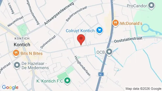 Apartments for rent i Kontich - kort over placeringen
