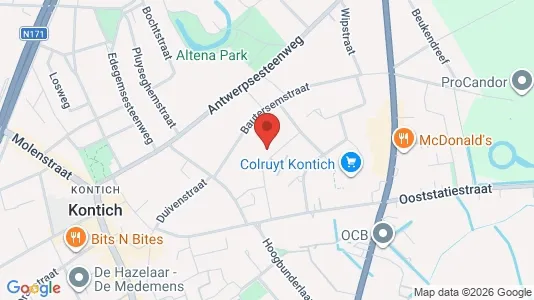 Apartments for rent i Kontich - kort over placeringen