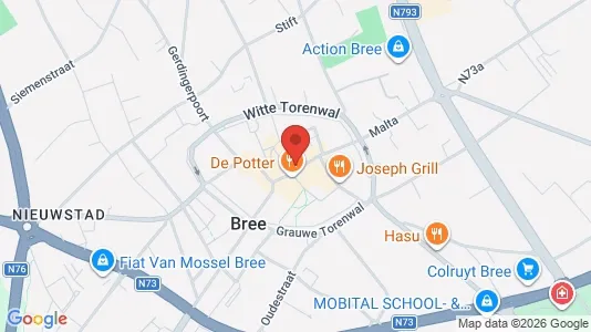 Apartments for rent i Bree - kort over placeringen