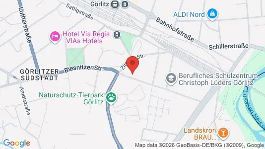 Apartments for rent i Görlitz - kort over placeringen