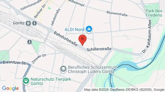 Apartments for rent i Görlitz - kort over placeringen