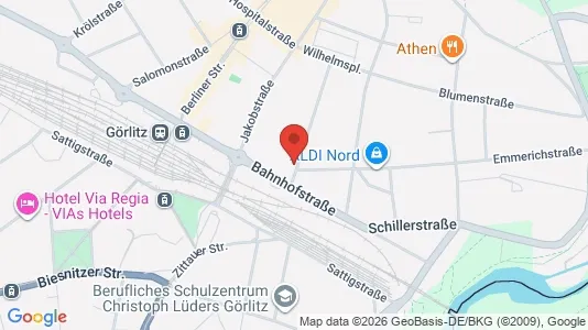 Apartments for rent i Görlitz - kort over placeringen