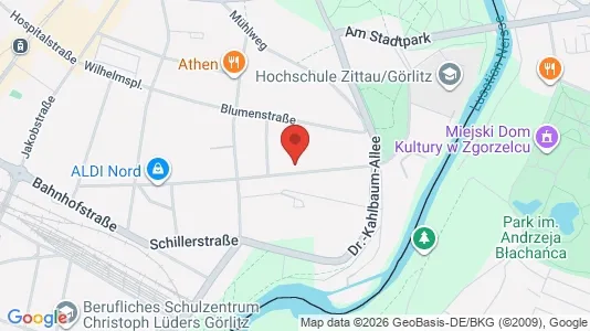 Apartments for rent i Görlitz - kort over placeringen