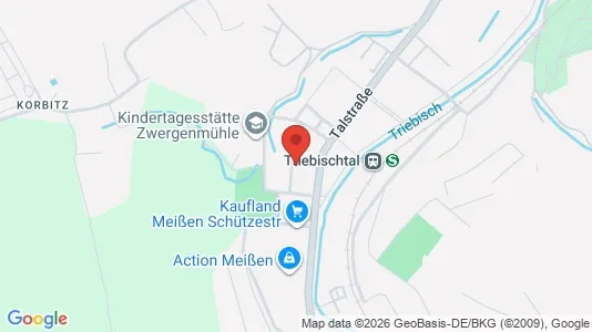 Apartments for rent i Meissen - kort over placeringen