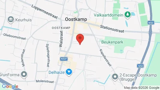 Apartments for rent i Oostkamp - kort over placeringen