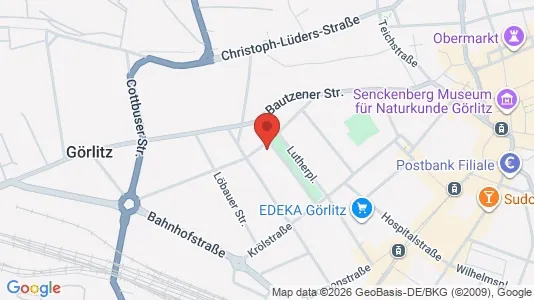 Apartments for rent i Görlitz - kort over placeringen