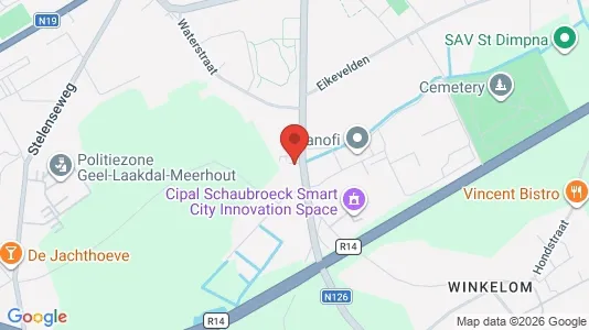Apartments for rent i Geel - kort over placeringen