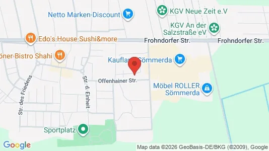 Apartments for rent i Sömmerda - kort over placeringen