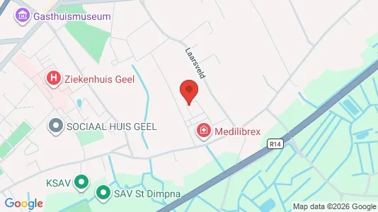 Apartments for rent i Geel - kort over placeringen