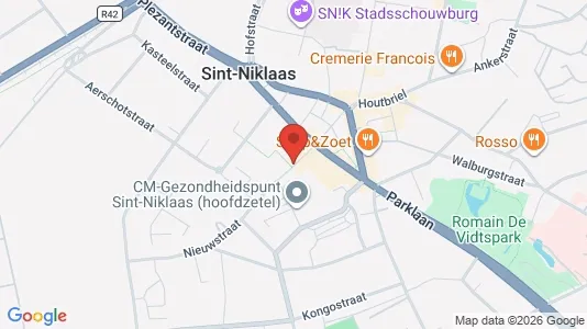Apartments for rent i Sint-Niklaas - kort over placeringen