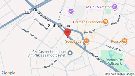 Apartments for rent i Sint-Niklaas - kort over placeringen