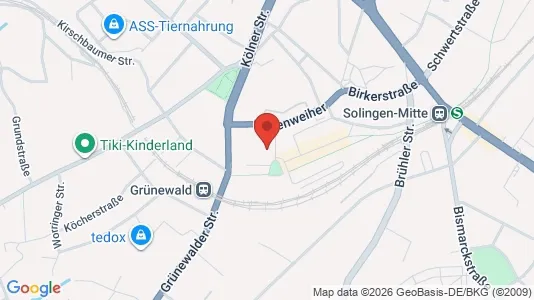 Apartments for rent i Solingen - kort over placeringen