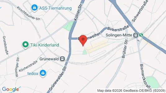 Apartments for rent i Solingen - kort over placeringen