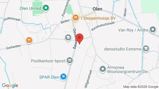 Apartments for rent i Olen - kort over placeringen
