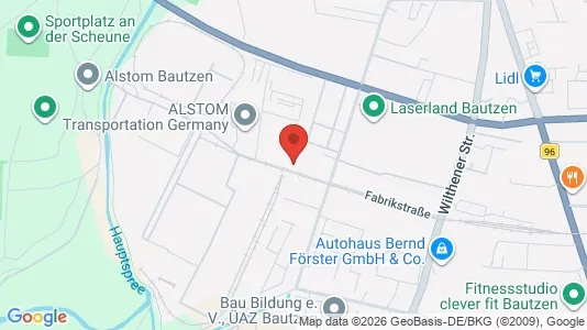 Apartments for rent i Bautzen - kort over placeringen