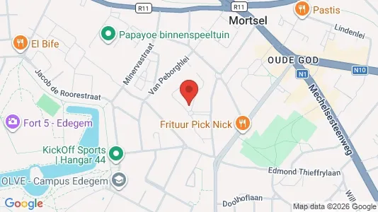 Apartments for rent i Mortsel - kort over placeringen