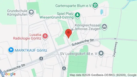 Apartments for rent i Görlitz - kort over placeringen
