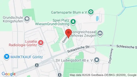 Apartments for rent i Görlitz - kort over placeringen