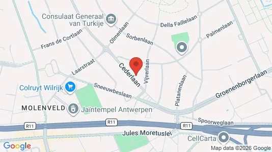 Apartments for rent i Antwerp Wilrijk - kort over placeringen