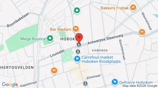 Apartments for rent i Antwerp Hoboken - kort over placeringen