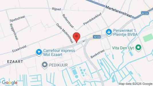 Apartments for rent i Mol - kort over placeringen