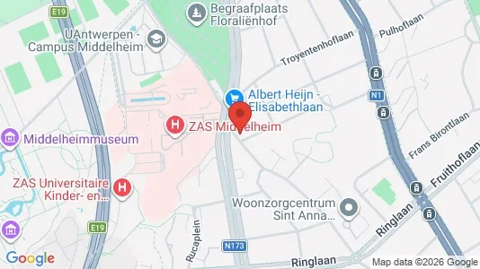 Apartments for rent i Antwerp Berchem - kort over placeringen
