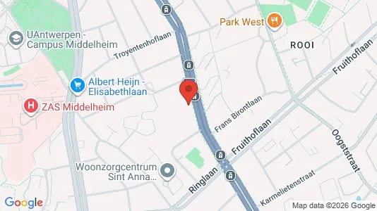 Apartments for rent i Antwerp Berchem - kort over placeringen