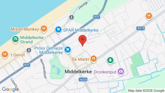 Apartments for rent i Middelkerke - kort over placeringen