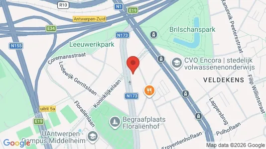 Apartments for rent i Antwerp Berchem - kort over placeringen