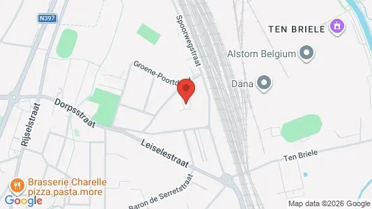 Apartments for rent i Brugge - kort over placeringen