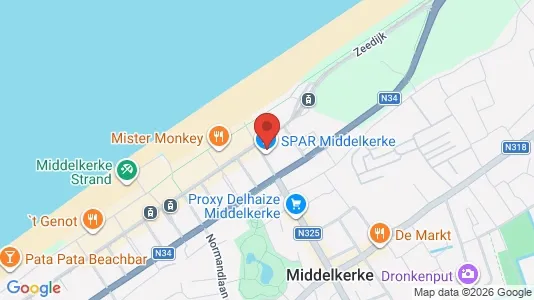 Apartments for rent i Middelkerke - kort over placeringen