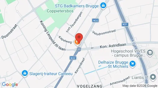 Apartments for rent i Brugge - kort over placeringen