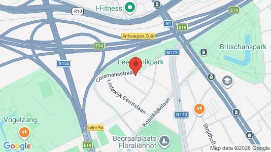 Apartments for rent i Antwerp Berchem - kort over placeringen