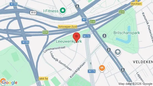Apartments for rent i Antwerp Berchem - kort over placeringen