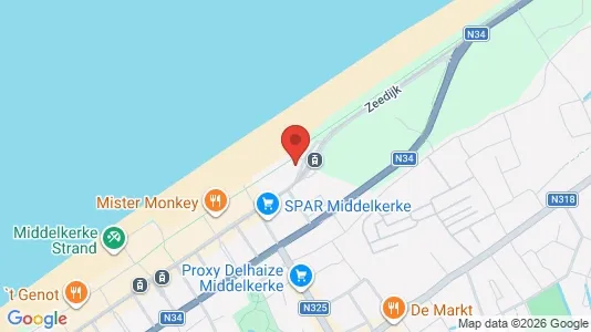 Apartments for rent i Middelkerke - kort over placeringen